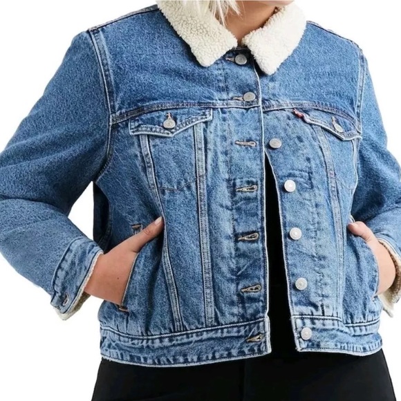 levi's sherpa collar jacket